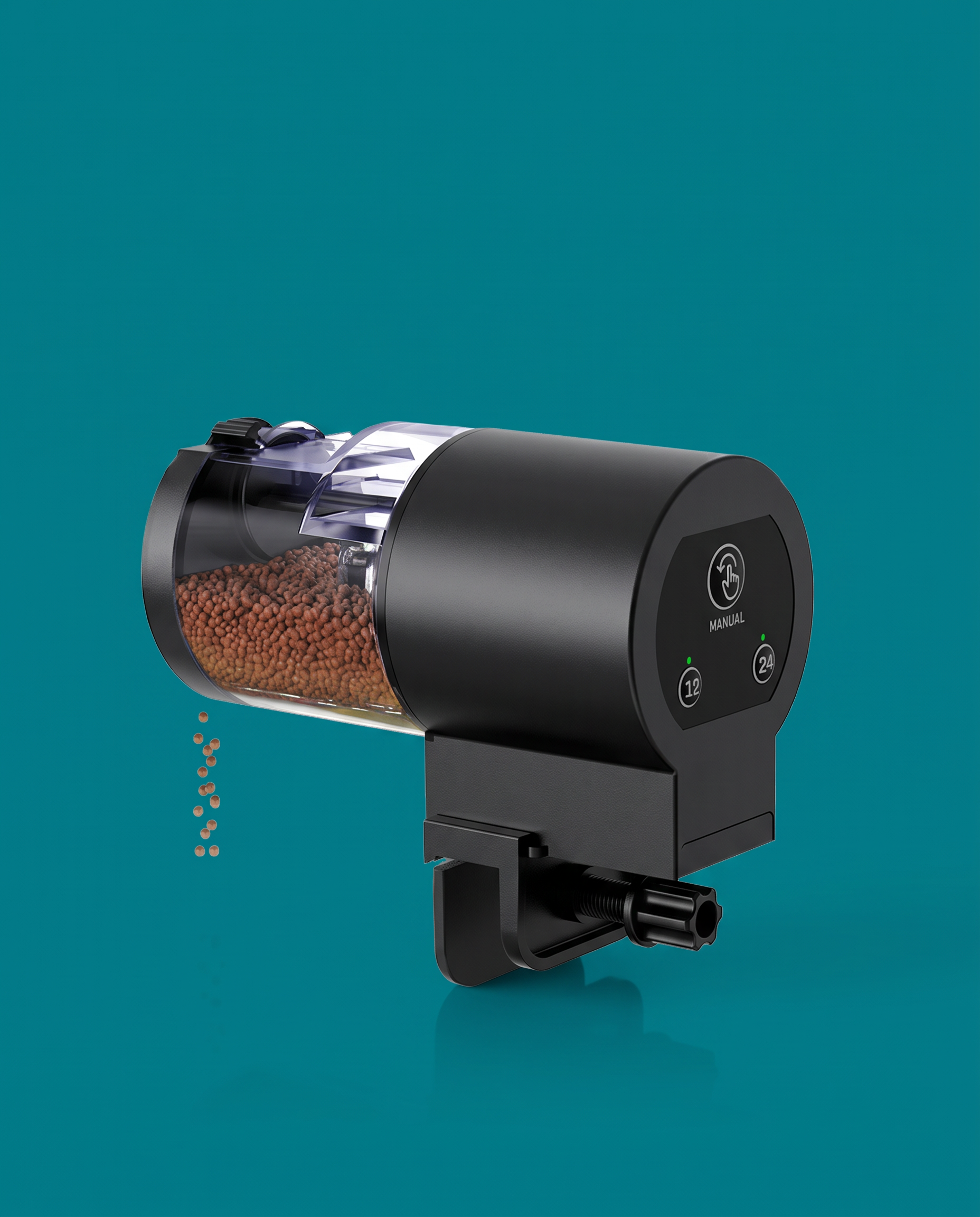 Nuzzleby automatic fish feeder